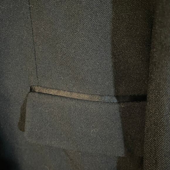 Zara Black One Button Front Collared Notched Oversized Blazer Jacket Women Sz S - Picture 6 of 8